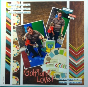 Scrapbook LO: Golfland Love!